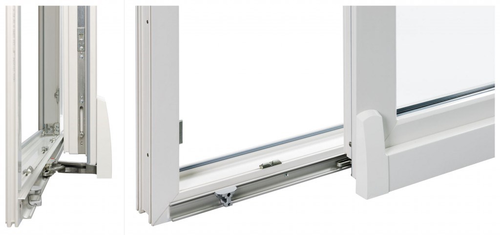 VSD PVC Vipp Skyvedør Detalj Innvendig